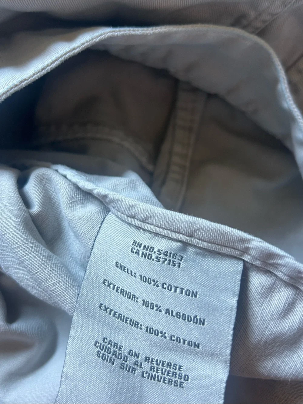 Levi’s Denim Cotton Trucker Jacket Men’s Size Large Zipper Off White Gray